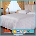 100% Cotton Sateen Stripe Fabric Queen Size Hotel Bedding Set